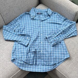 Vineyard Vines Blue Plaid Casual Shirt